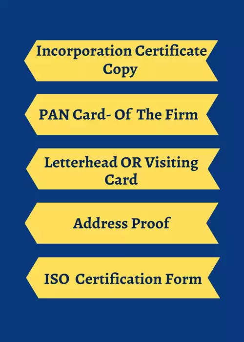Documents Required For ISO Certification