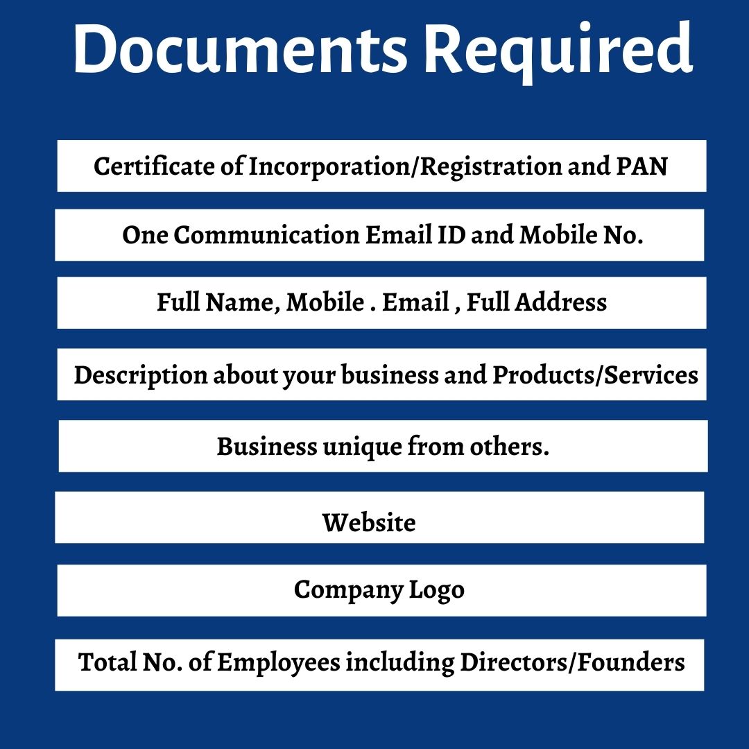 Documents Required for the Startup India Registration